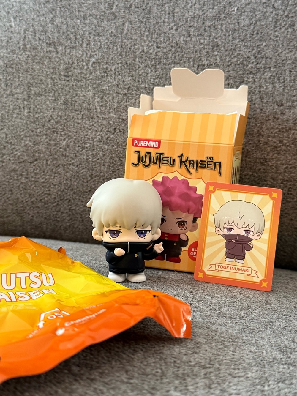 Puremind Officially Licensed Jujutsu Kaisen Toge Inumaki Mini Figure with Card